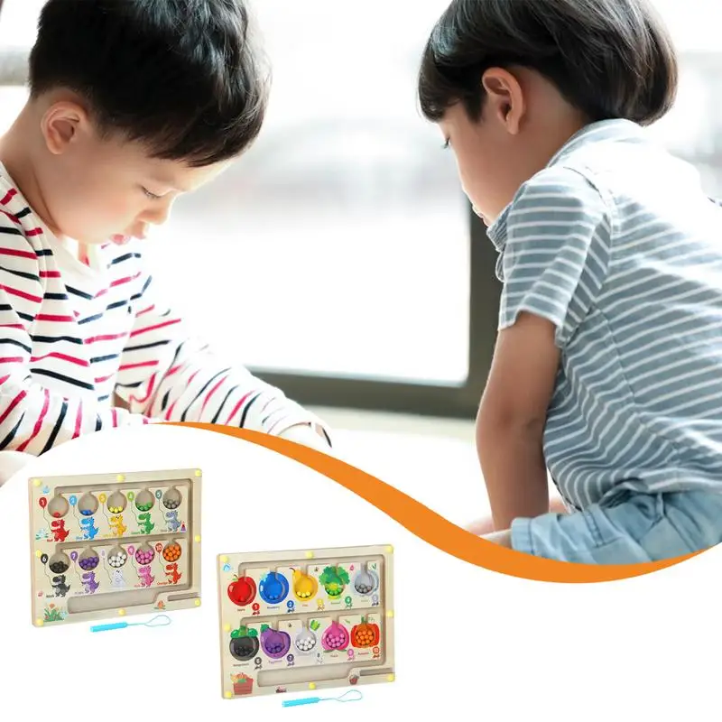 

Color and Number Maze Toy Color Matching Sorting Board Montessori Toys Fine Motor Skills Sensory Toy for Little Children Outdoor