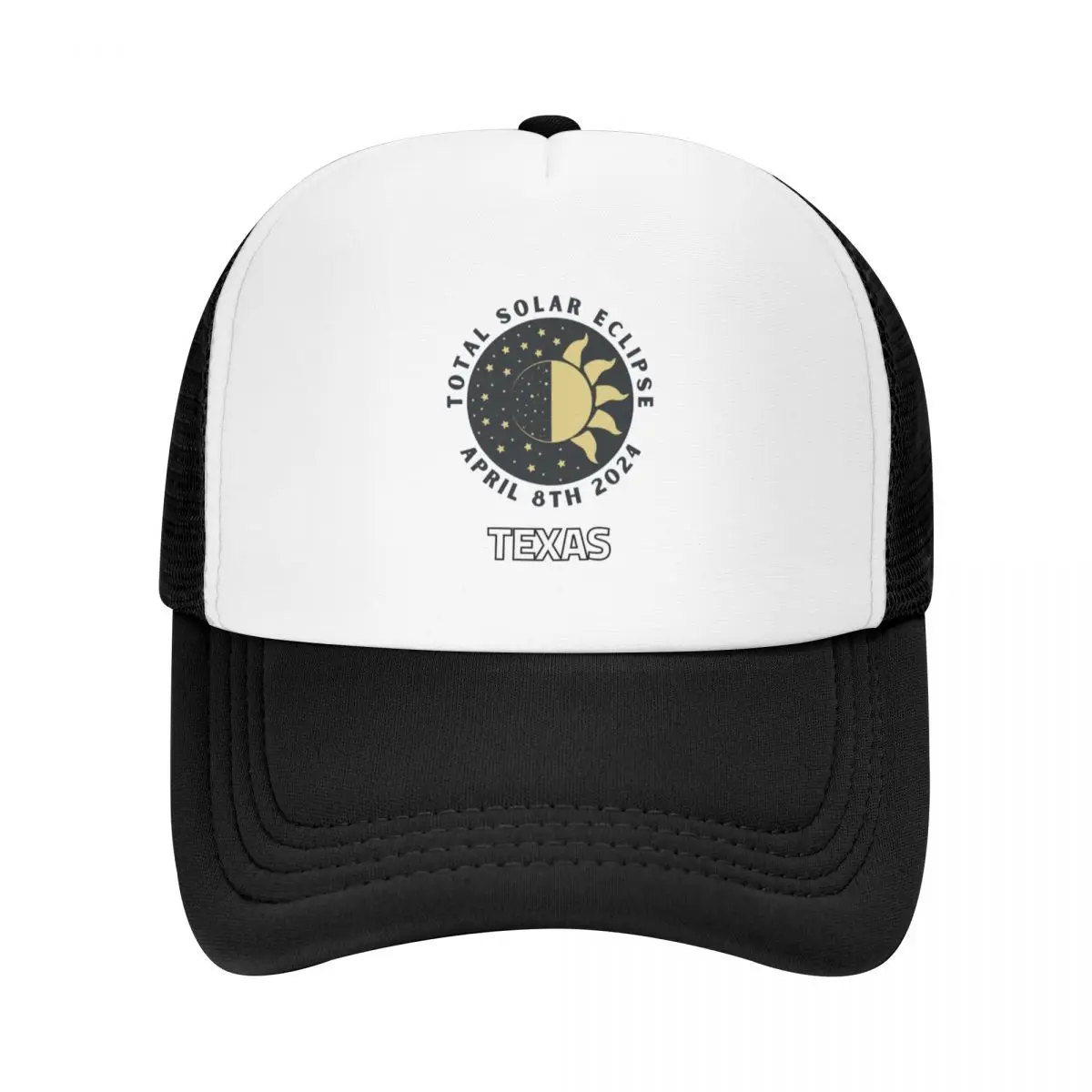 Total Solar Eclipse 2024 Texas TX Baseball Cap Luxury Cap Bobble Hat Icon cute Women's Men's