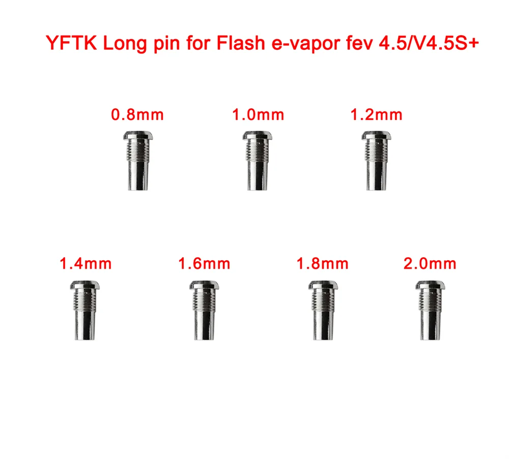 

YFTK длинная шпилька для вспышки e-vapor fev 4,5/V4.5S + комплект удлинителей аксессуары Подходит для Falsh E-vapor V4.5 и V4.5S + RTA