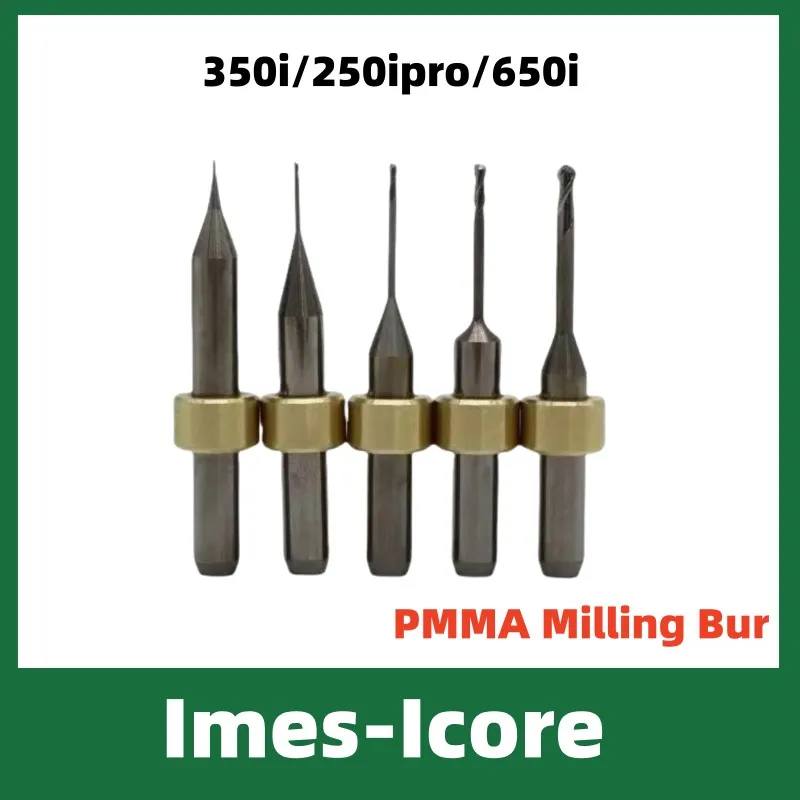 Imes Icore 350i 650i PMMA Milling Burs Cad Caｍ Dental PEEK WAX fresa Shank 6mm Milling Cutters For Dental Lab