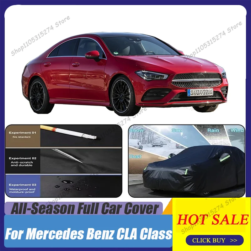 Outdoor Protection Full Car Covers Snow Cover Sunshade For Mercedes Benz CLA Class CLA180 CLA200 CLA250 CLA35 CLA45 AMG