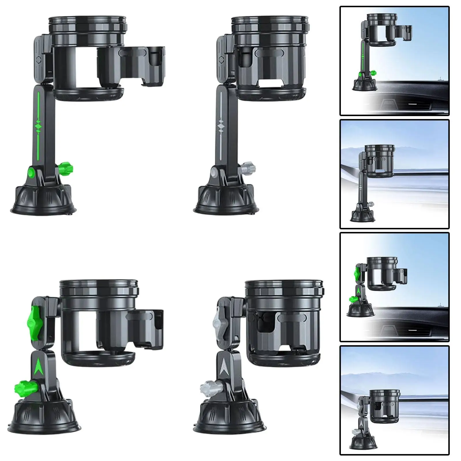 

Car Console Cup Holder Vehicle Accessories with Suction Cup Easy to Install Drink Holder for Tumblers Cups Bottles Can