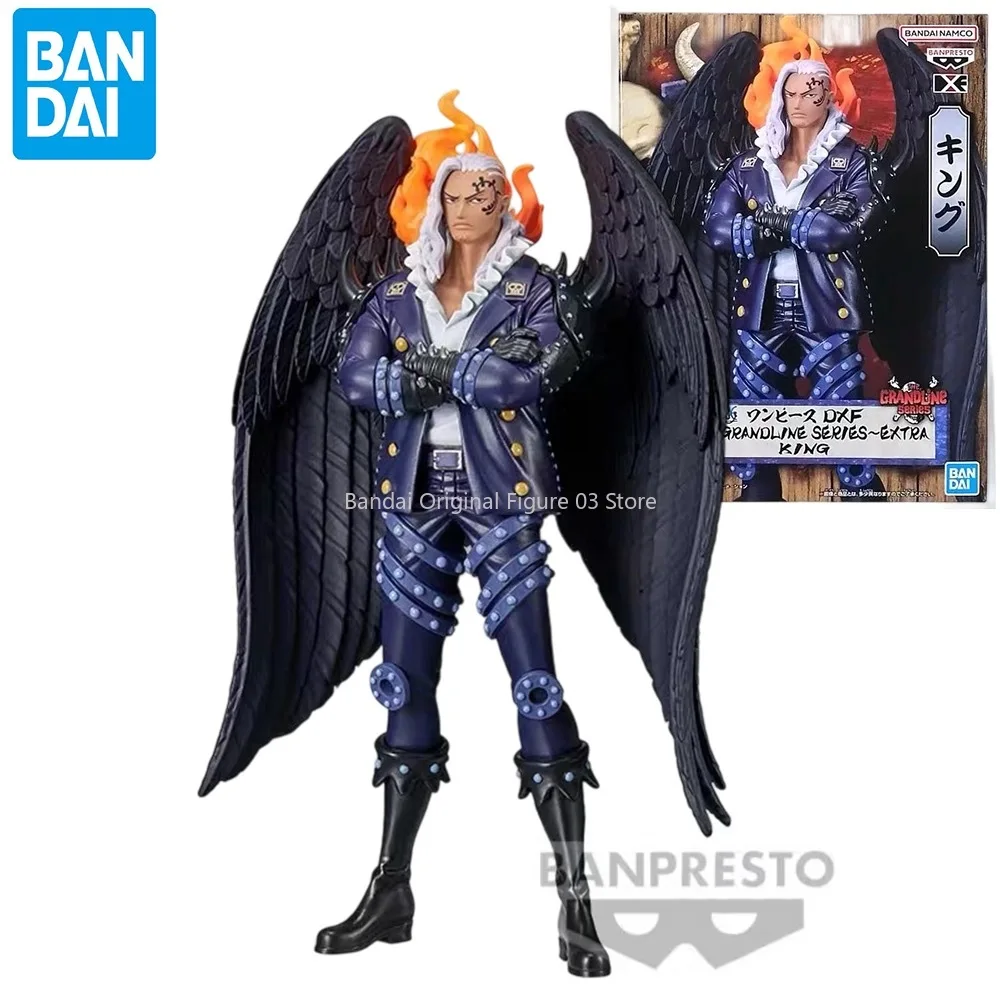 

Bandai original Banpresto Anime One Piece DXF The Grandline Series Extra King PVC Action Figure Collectible Model Toys