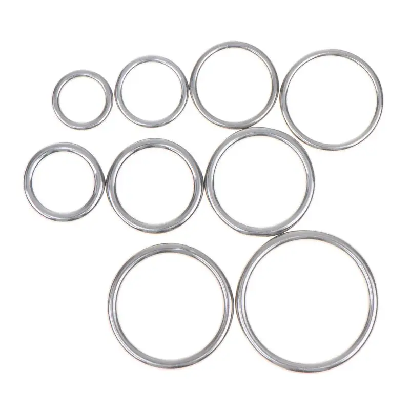 2Pcs Heavy Duty Stainless Steel O Rings 304 Material Smooth Rustproof M3 M4 M5 M6 Sizes for Machinery Sealing Work