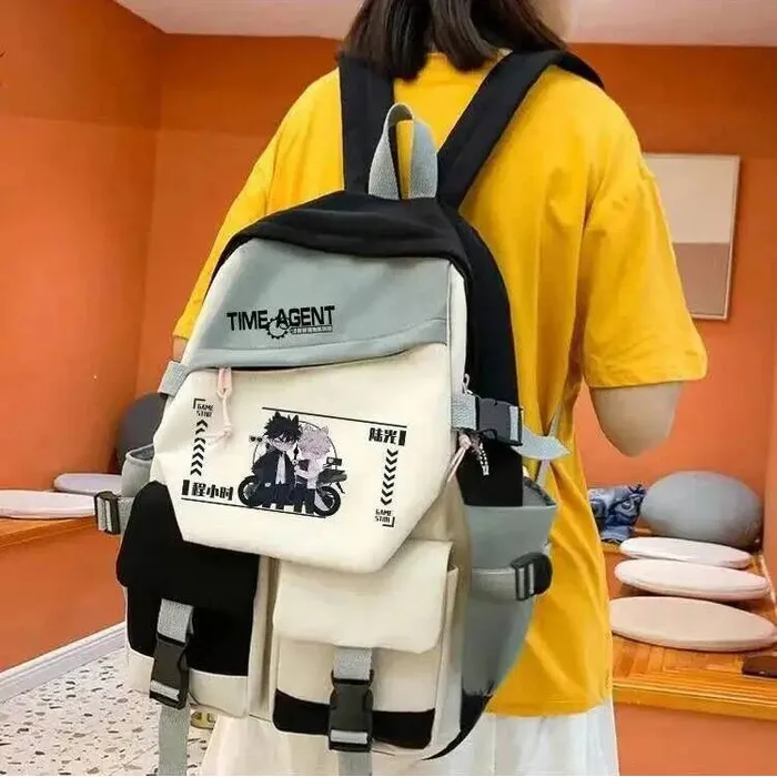 

Черно-розовые школьные сумки Link Click для студентов и подростков, рюкзаки Mochilas большой вместимости для милых кавайных аниме-игр