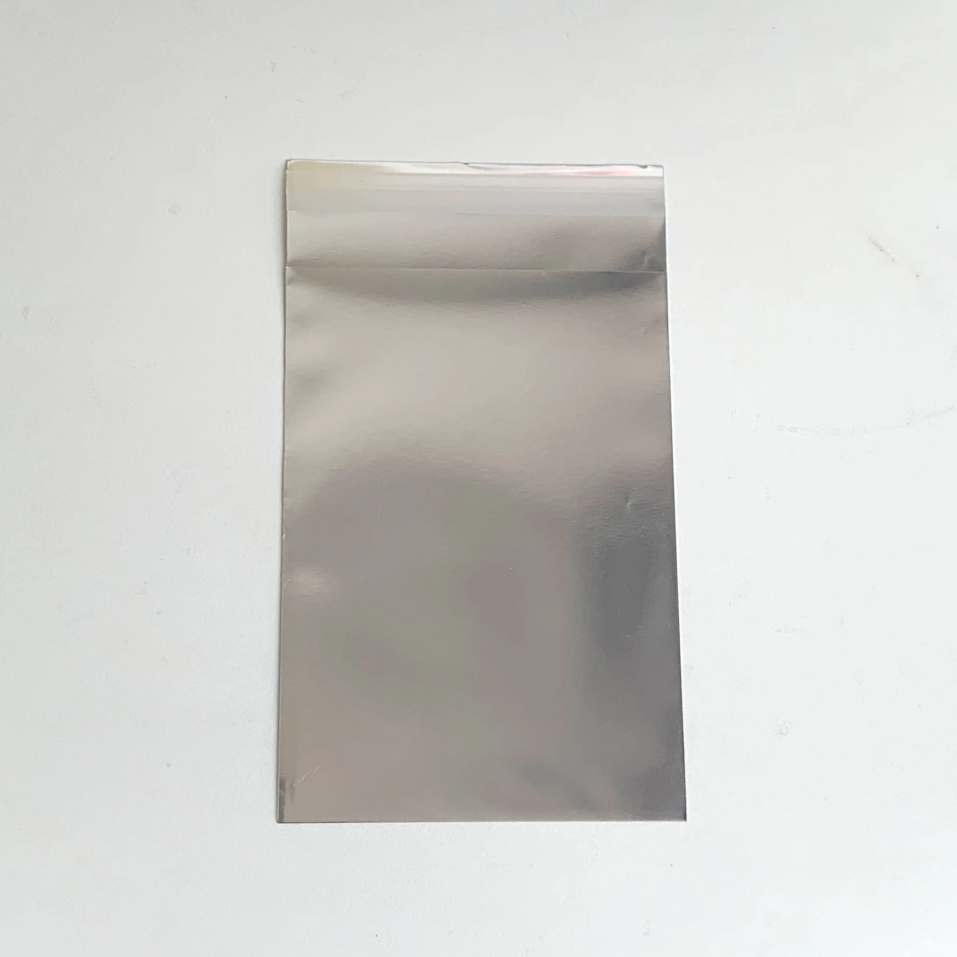 50x Custom Logo Print Waterproof Shiny Silver Metallic Poly Bags Package Aluminum Foil Plastic Mailing Bags for Underwear Bikini