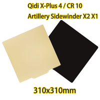 ENERGETIC  Qidi X Plus 4 Smooth PEI Steel Sheet 310x310mm Flexible Magnetic Platform For Artillery Sidewinder X2 X1