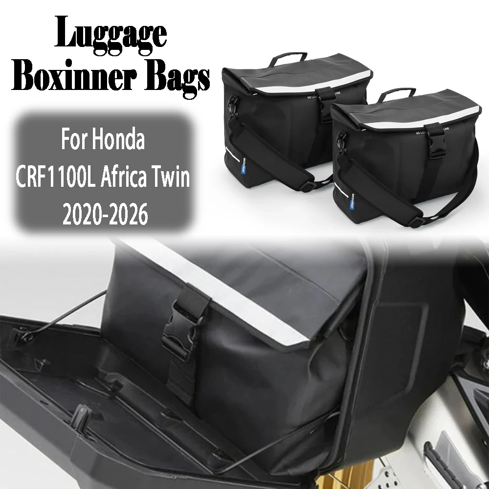 For Honda CRF1100L Africa Twin 2020-2026 Motorcycle Borsa Valigia Flank Shield Bags Motorcycles Side Case Pannier Liner Bag Kits
