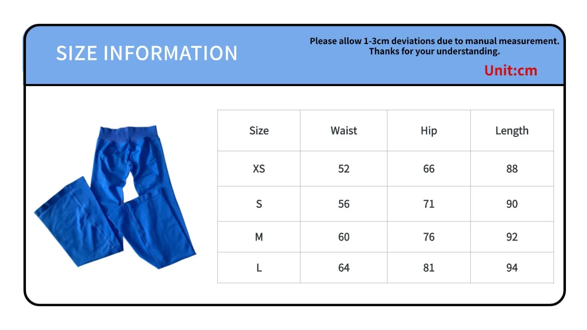 Flares Scrunch Booty Leggings für Damen, Nahtlose Yoga-Hose, Hochgeschnittene Schlaghose, Squat-Proof Sport-Tights, Workout-Hose – Detail 5