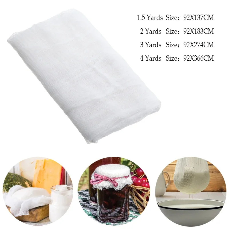 1 stücke Baumwolle Gaze Muslin Cheesecloth Stoff Butter Käse Wrap Tuch DIY Soja Drücken Mold Küche Gadget Backen Ferment Gebäck – Detail 1