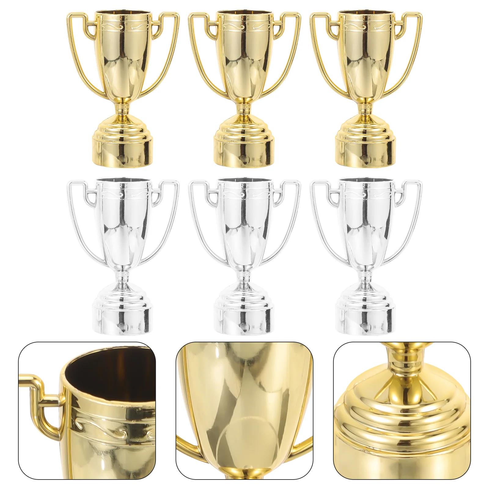 6 PCS Small Trophy Kit Kids Game Prop Props Children's Party Abs Award Miniature Decorations Toy Souvenir