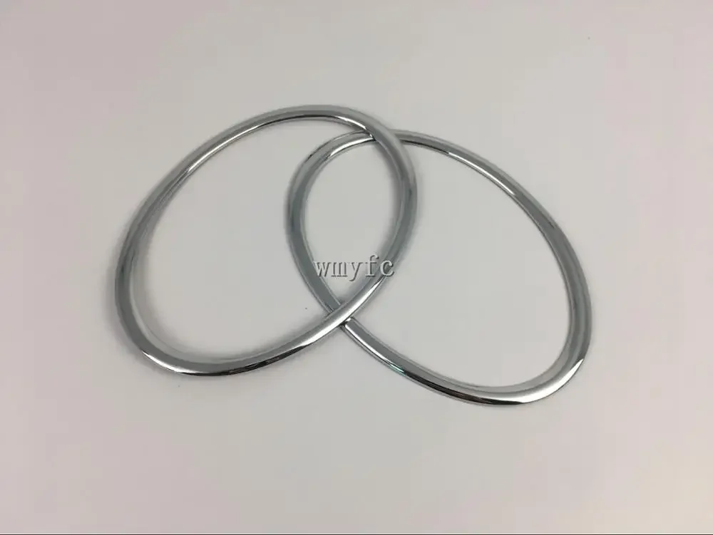 For Nissan Juke 2010-2014 Car Styling Head Lamp Front Bumper Headlight Ring Trim Cover Abs Chrome Auto Accessories 2pcs