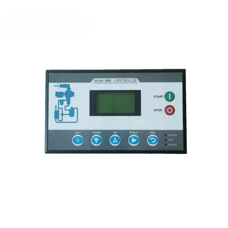 Panel Controlador PLC de conversión frecuencia MAM880  Eletronic con transformador CT2 40A para compresor aire tornillo