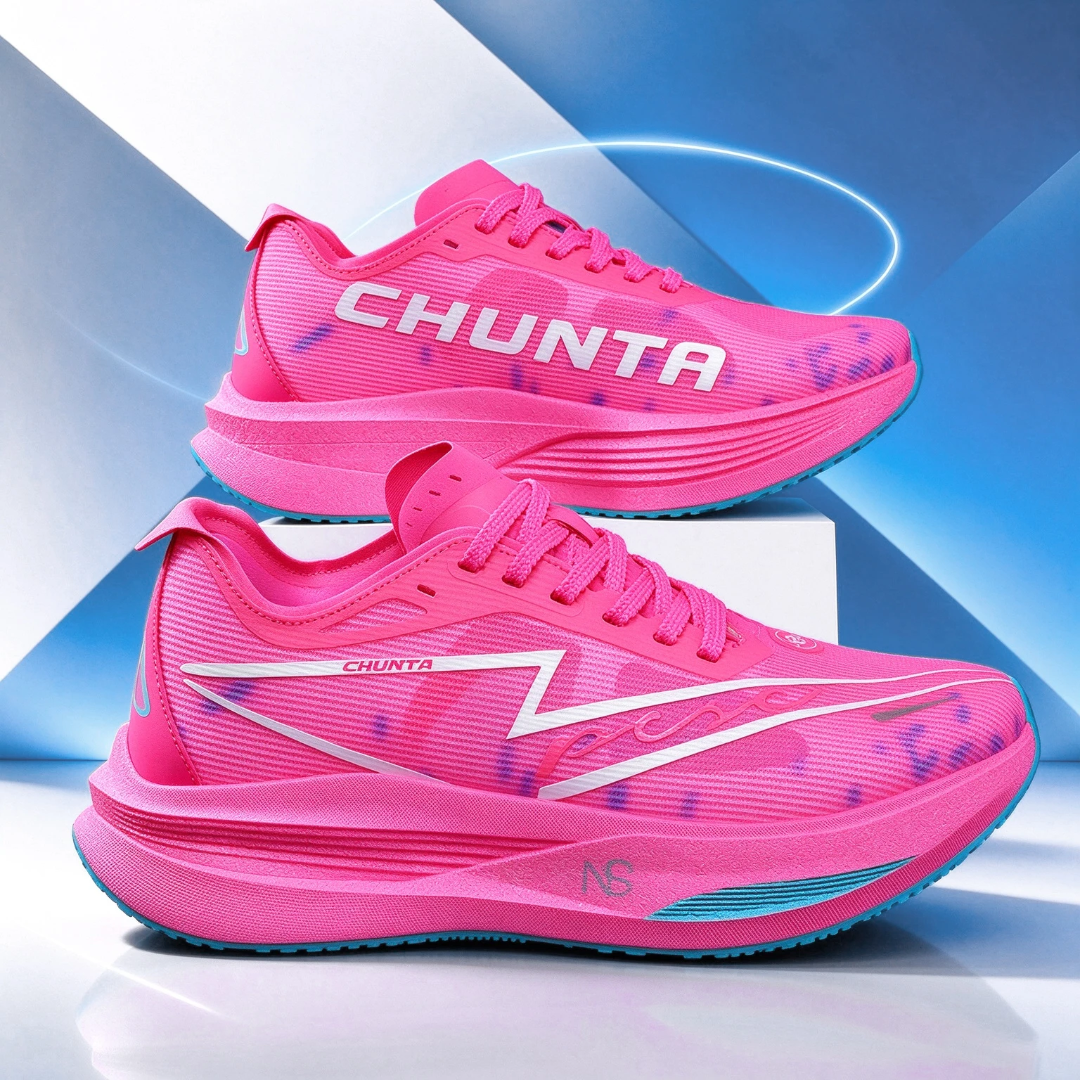 Carbon Fiber Board Women's Running Shoes Anti Slip and Shock-Absorbing Professional Marathon Men's and Chunta Sports Shoes