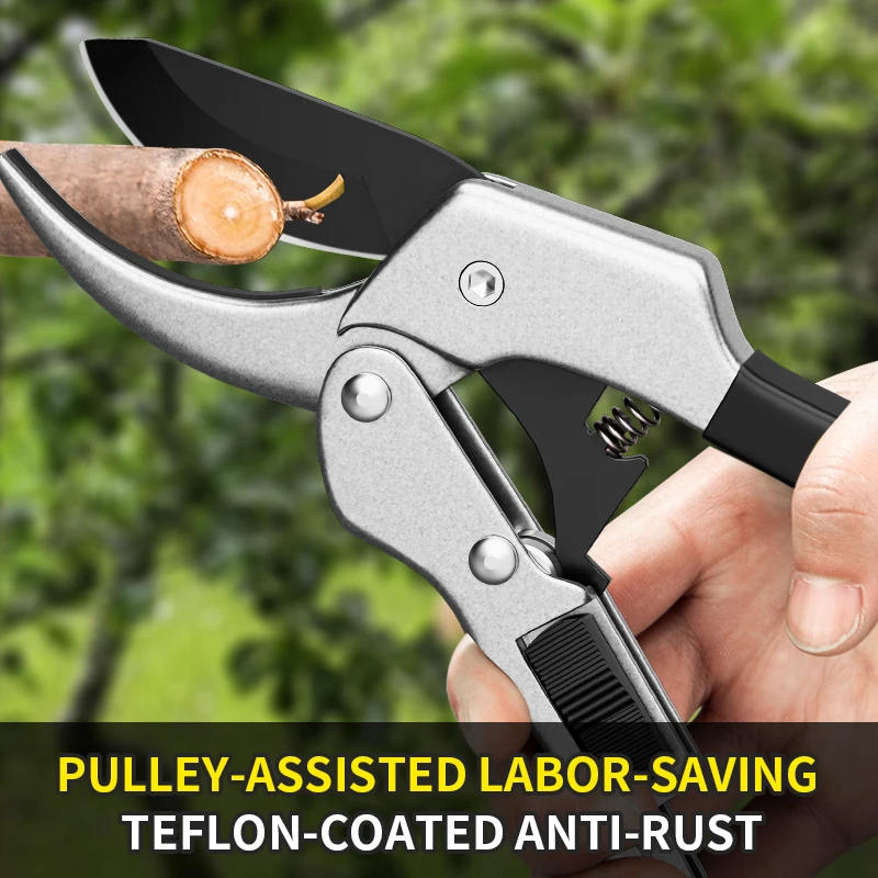 Horticulture Hand Pruner Garden Pruning Shears - Shrub Scissors Orchard Branch Cutting Tool for Farm And Garden Maintenance