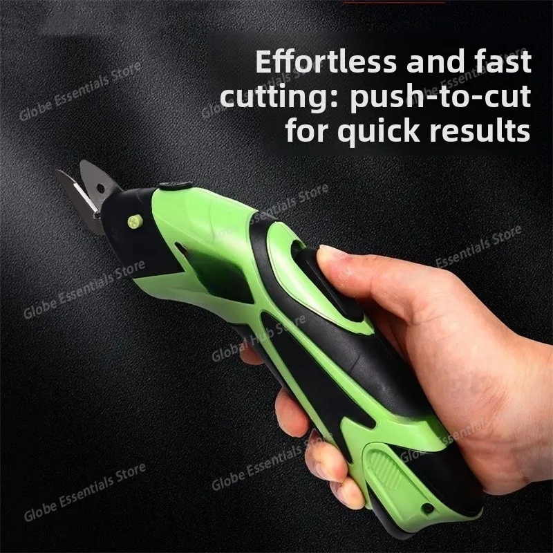 V Multifunctional Electric Scissors Fabric Machine Home Leather Scissors With Replaceable Blades USB Rechargeable Tool