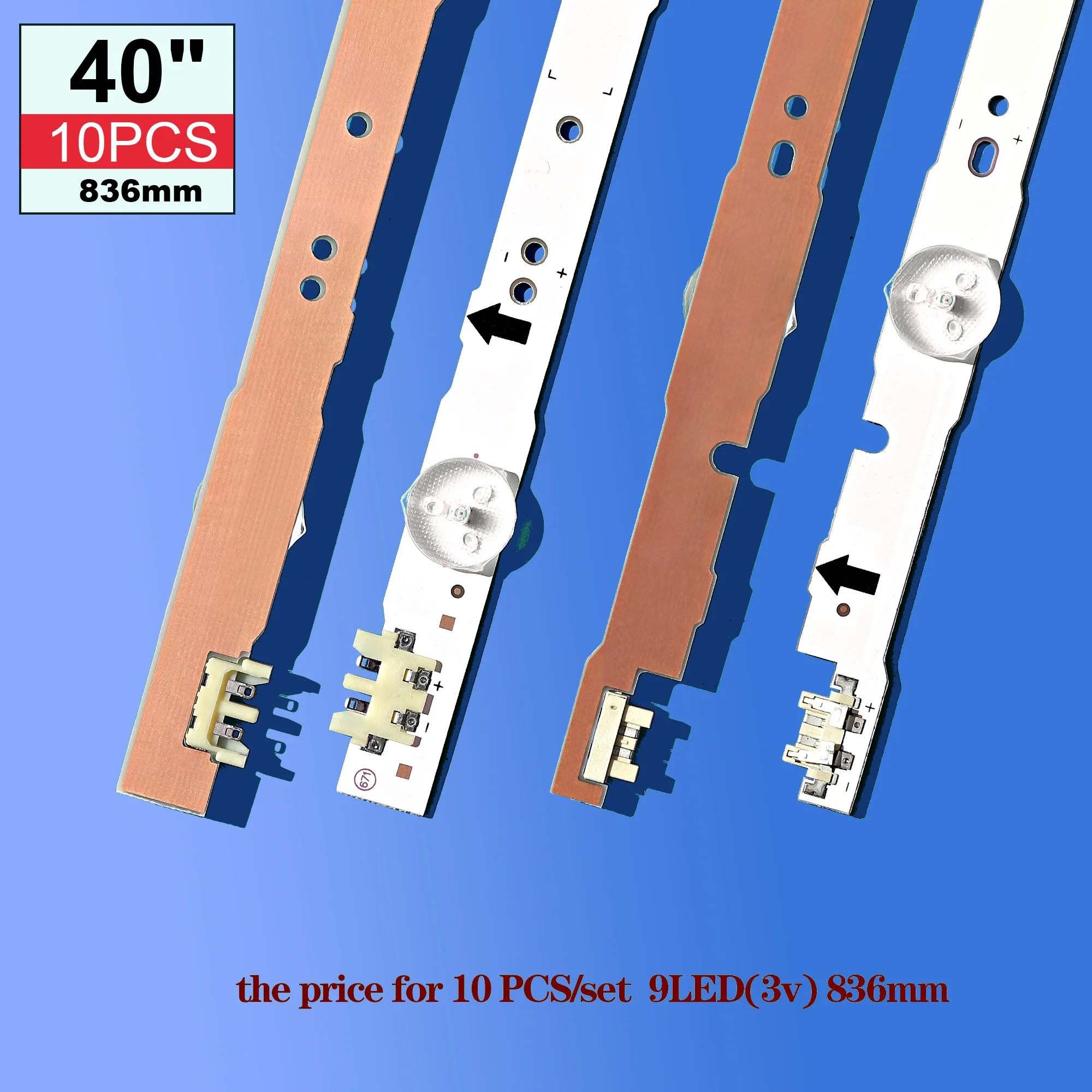 LED Backlight Strip For D4GE-400DCA-R1 D4GE-400DCA-R2 ue40h6650at 2014svs40 ue40h6200 ue40h6400 ue40h5000ak ue40j5100aw