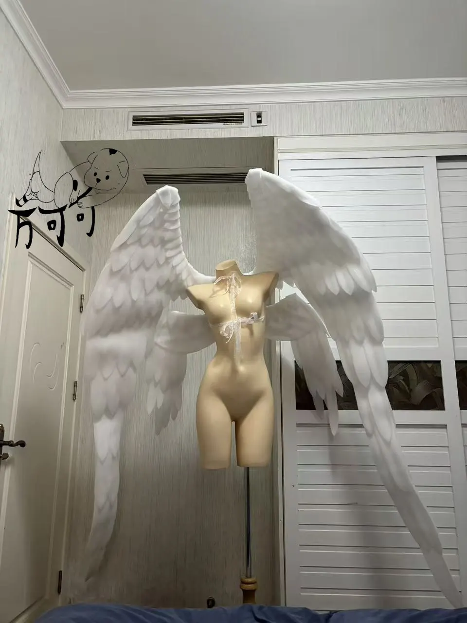 New Angel Devil Four Wings Halloween Cosplay Props for Lolita Carnival Performance Model White Wings Accessories