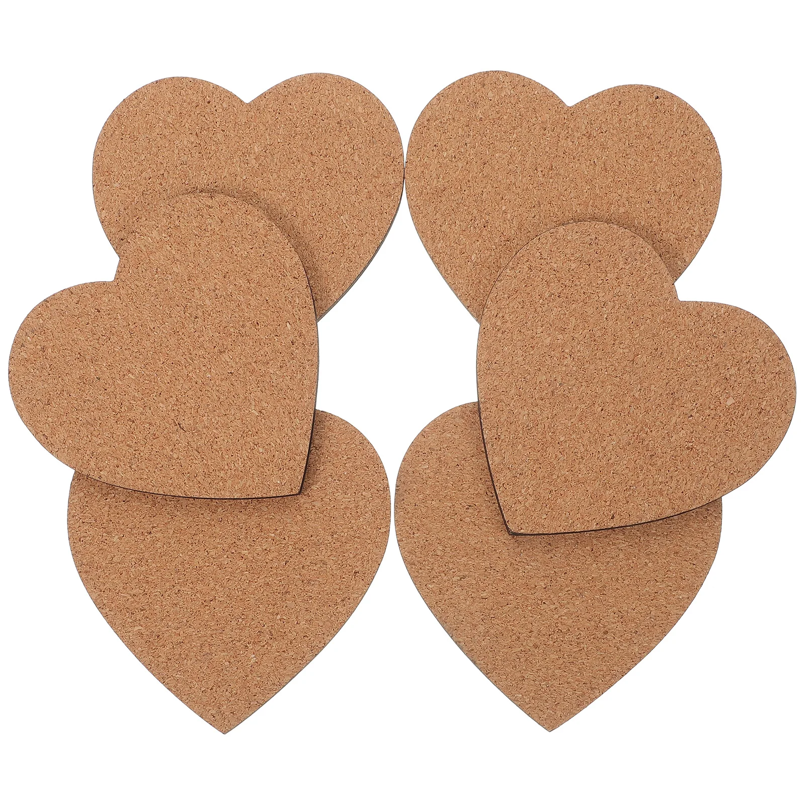 

6 Pcs Shaped Insulated Anti Scald Cork Coasters Cork Coaster 100x100mm Drink Mat Protect Tabletop Home Supplies