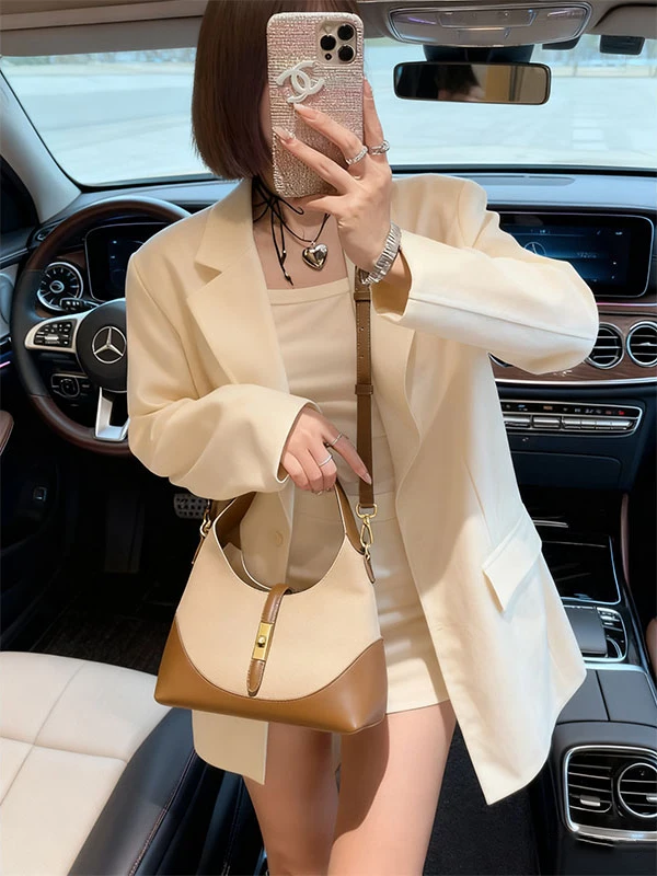 

Сумка Ele Color Blo с клецками, универсальная сумка через плечо для поездок на работу и ежедневного использования, мягкая сумка Briti Sle L...