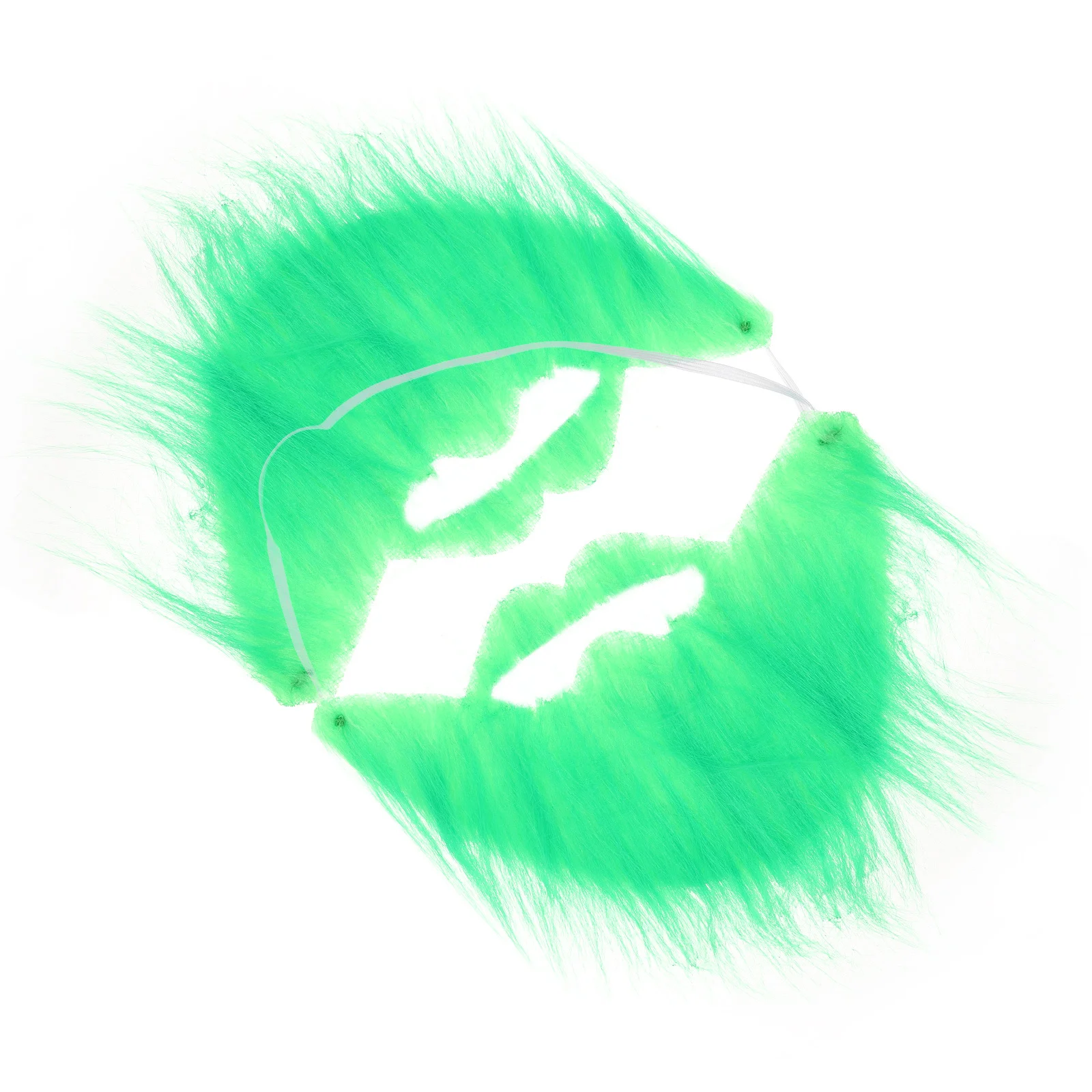 

2 шт., зеленый костюм, борода, накладные усы, поставка для вечеринки в честь Дня Святого Патрика, забавный реквизит для бороды для косплея, украшения Святого Патрика