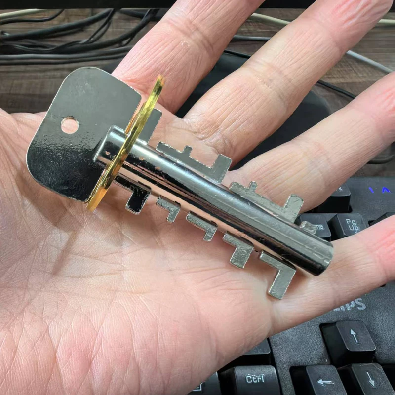 Classica serratura a chiave puzzle in metallo 3D sblocca rompicapo adulti adolescenti bambini IQ test logico giocattoli educativi giochi di smarrinamento