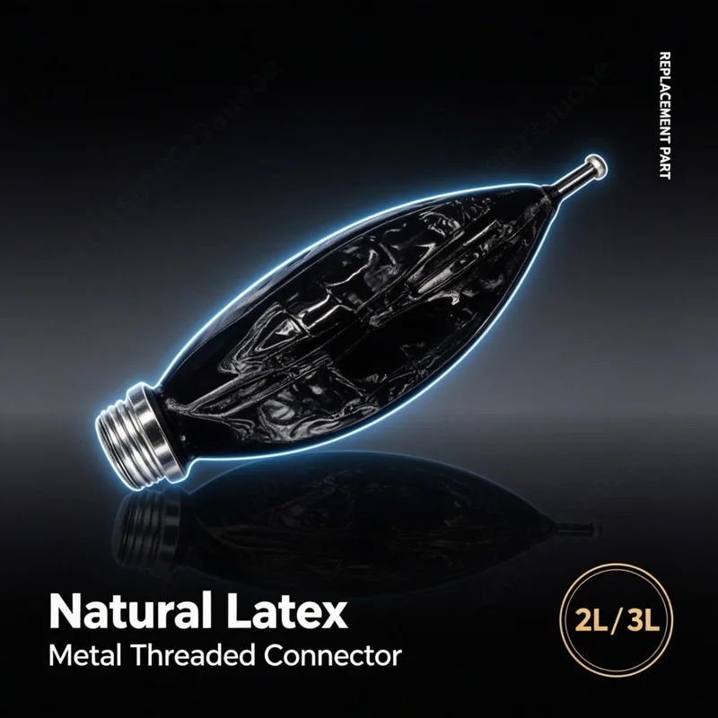 Latex 2L Quick Release Breathing Bag, 3L Switch Fine Tuning Valve, Replacement Respiratory Bag For Gas Mask Accessories