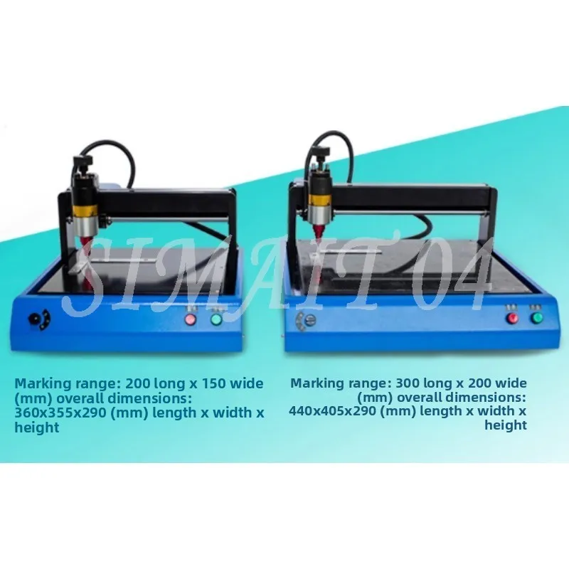 

Portable Metal Nameplate Marking Machine (300x200mm) + Electric Dot Pen Machine (200x150mm) – For Chassis Number/VIN Code