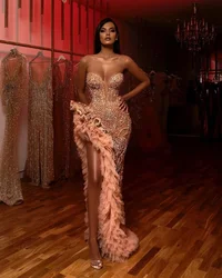 Sexy Dress Women Strapless Sleeveless Party Dresses Spring Slim Dinner Sequin Tassel Ladies Long Dress