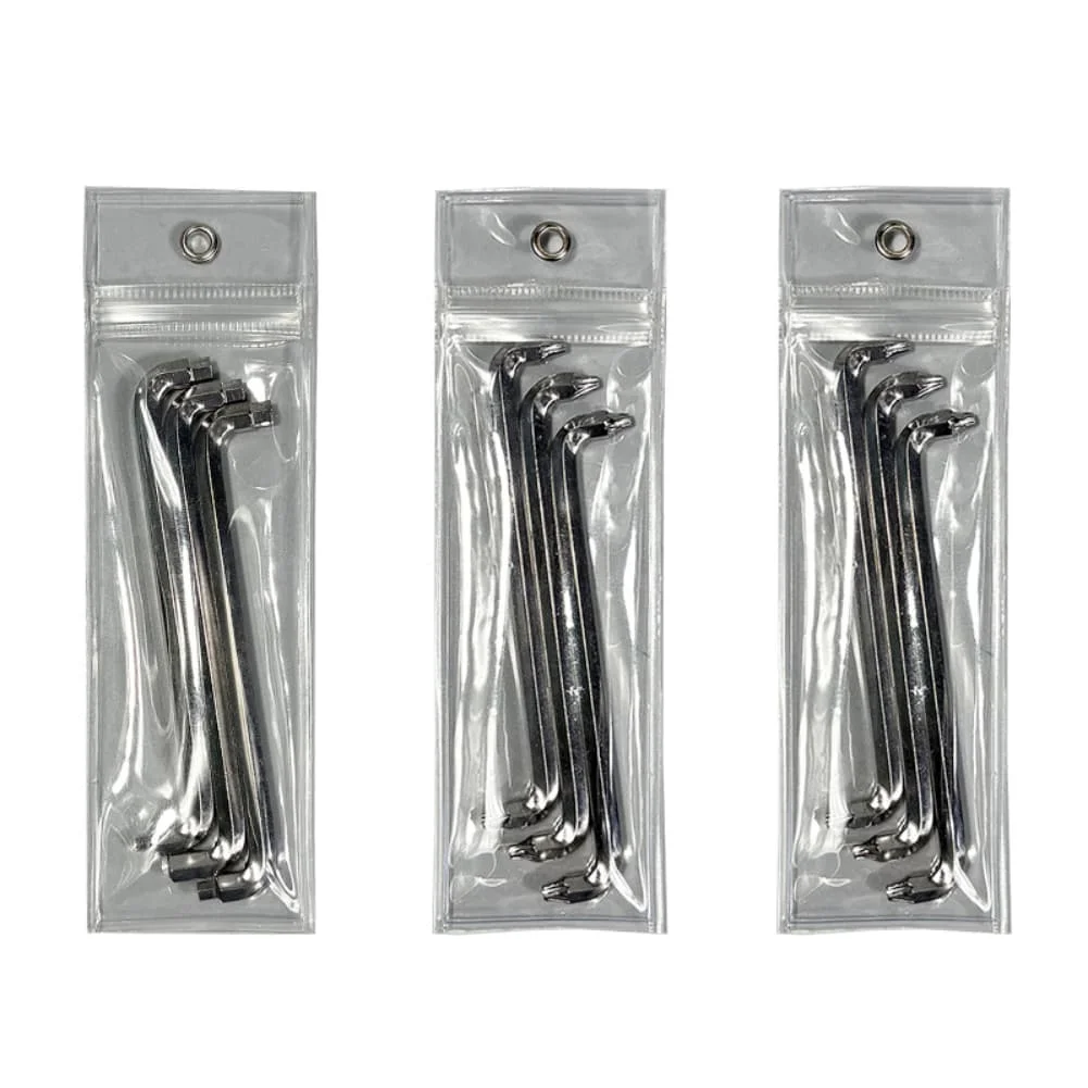 9 Piece Z Type Double Bent Screwdriver Set Featuring Hex FOR TORX and FOR PHILLIPS Tips for Confined Workspace Applications