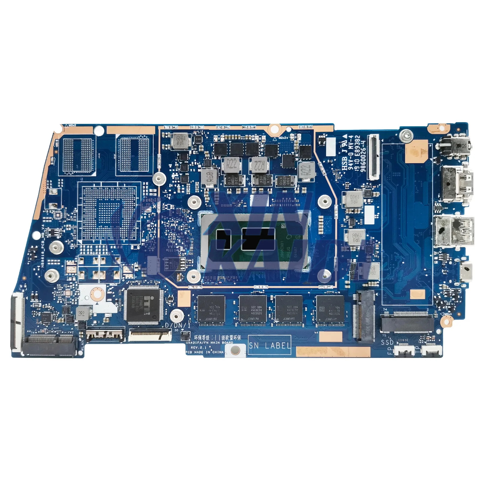 Notebook Mainboard For ASUS UX431FAC RX431F BX431F UX431FN UX431FLC Laptop Motherboard I3 I5 I7 8th 10th Gen 4G 8G 16GB RAM