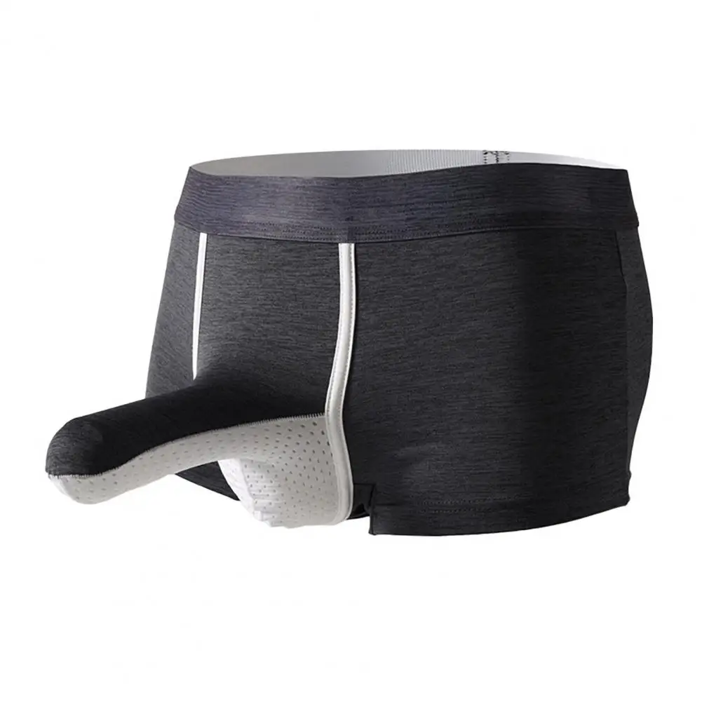 2026 Boxer Underwear for Men, High Elasticity Breathable Mesh Pouch Shorts Panties, Pure Color Supportive Partitioned Design Box