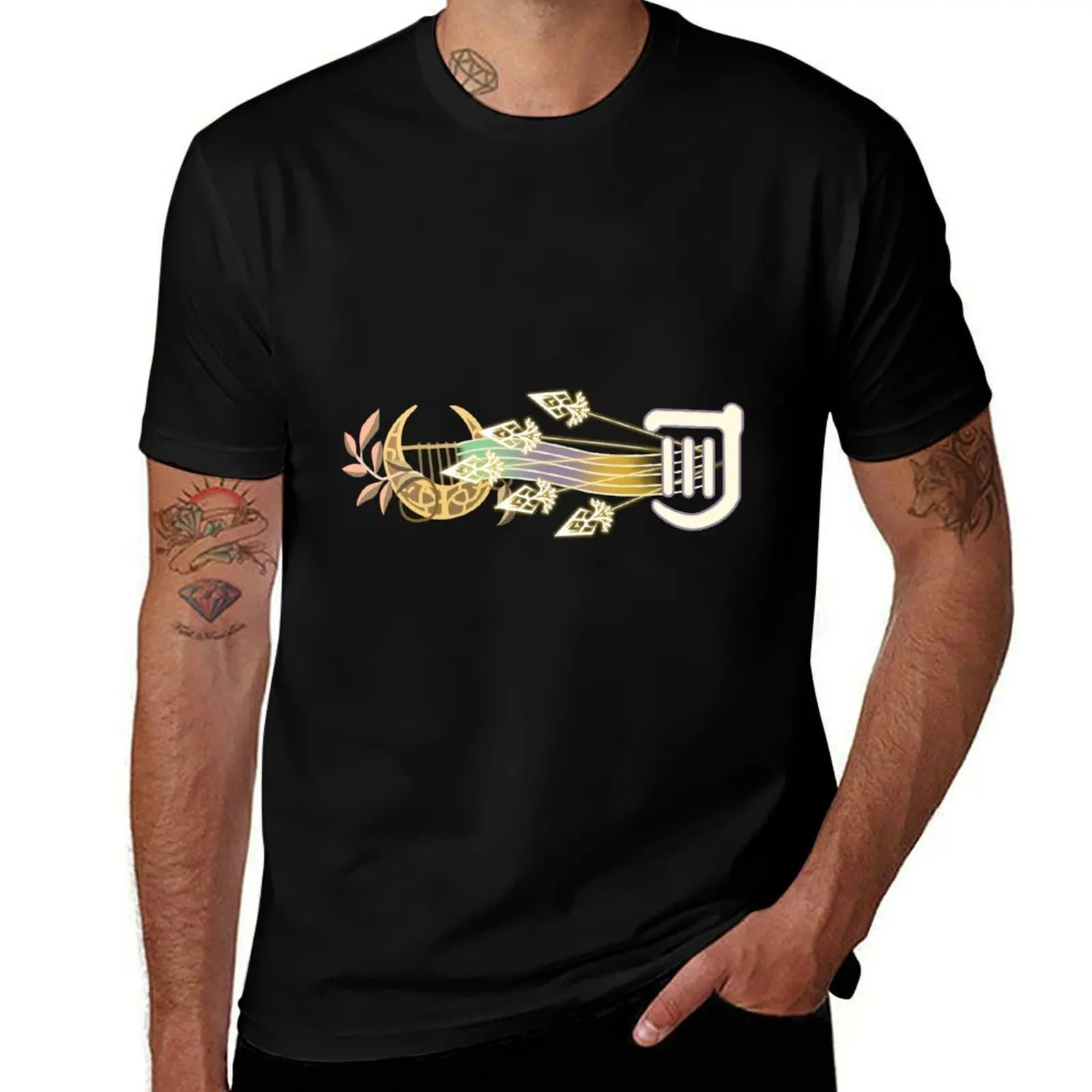 FFXIV Bard Job Mat T-Shirt Plus Size Basic Cotton T-Shirt