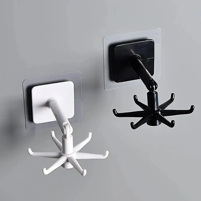 

360 degree all-round rotation seamless wall mounted storage spoon hook without drilling suitable for kitchen storage