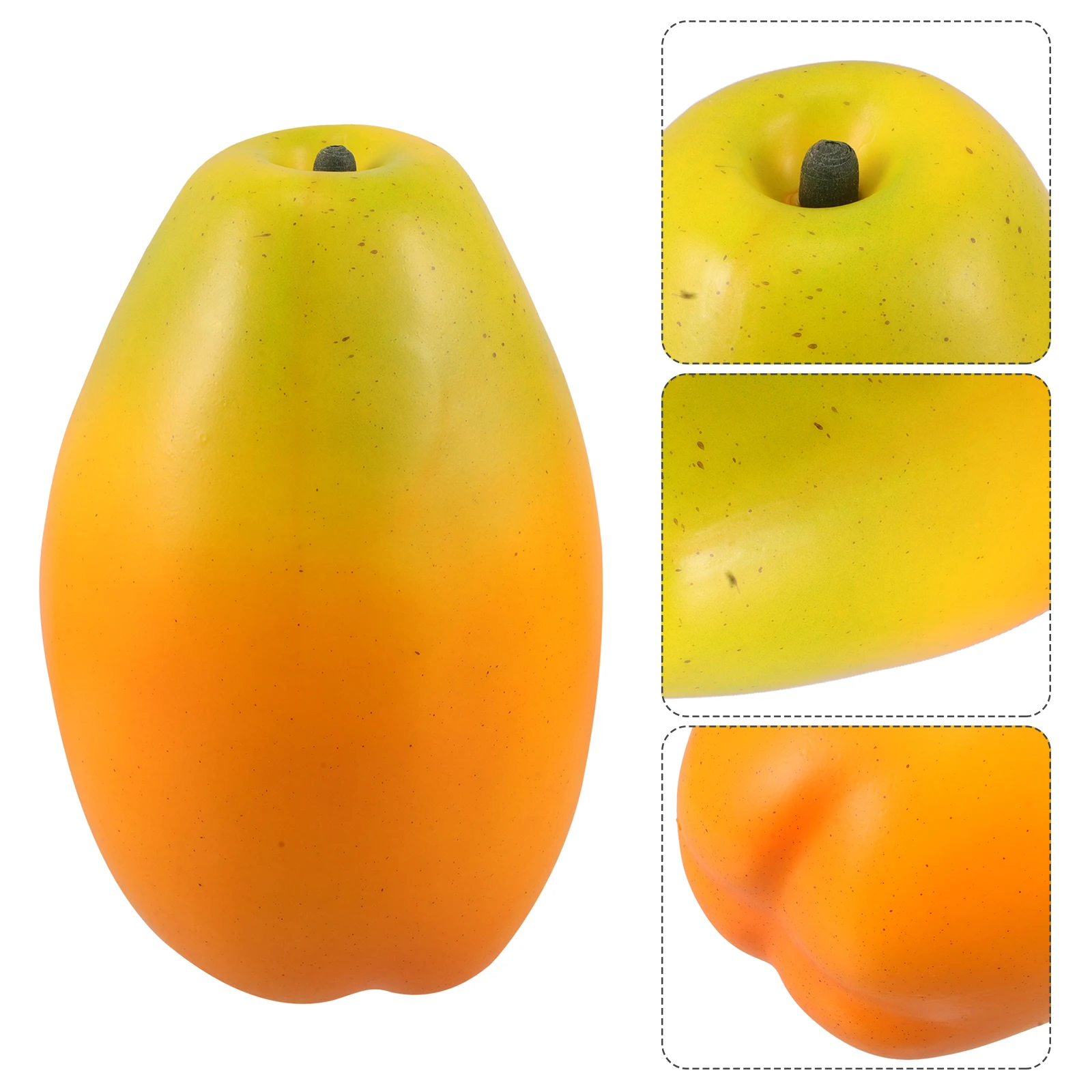 

1Pcs Realistic Papaya Decoration: Oversized Fake Papaya Fruit Home Table Centerpiece for Party Kitchen Display