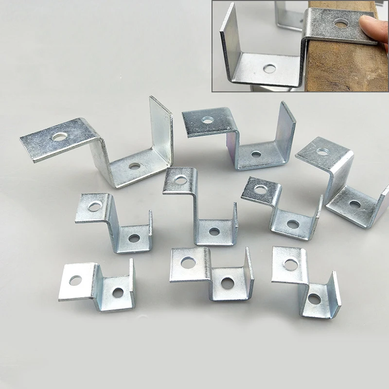 Single-Sided Saddle Clamp Square Tube Bracket U-Shaped Crib Fixing Clip C-Clamp Angle Bracket Pipe Clip Connector