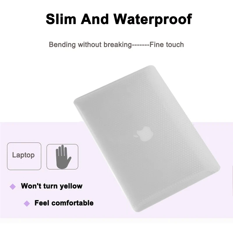 2023 New Laptop Case for Macbook Pro 14 Pro 13 M1 M2 Chip Air Soft TPU Cover for Macbook Air 13 With Anti-blue Light Protector