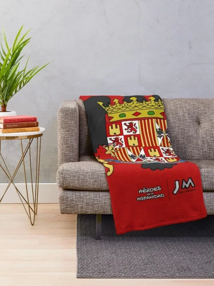 Coat of Arms of the Catholic Monarchs - Heroes of the Hispanic World Throw Blanket Multi-Purpose sofa bed Blankets