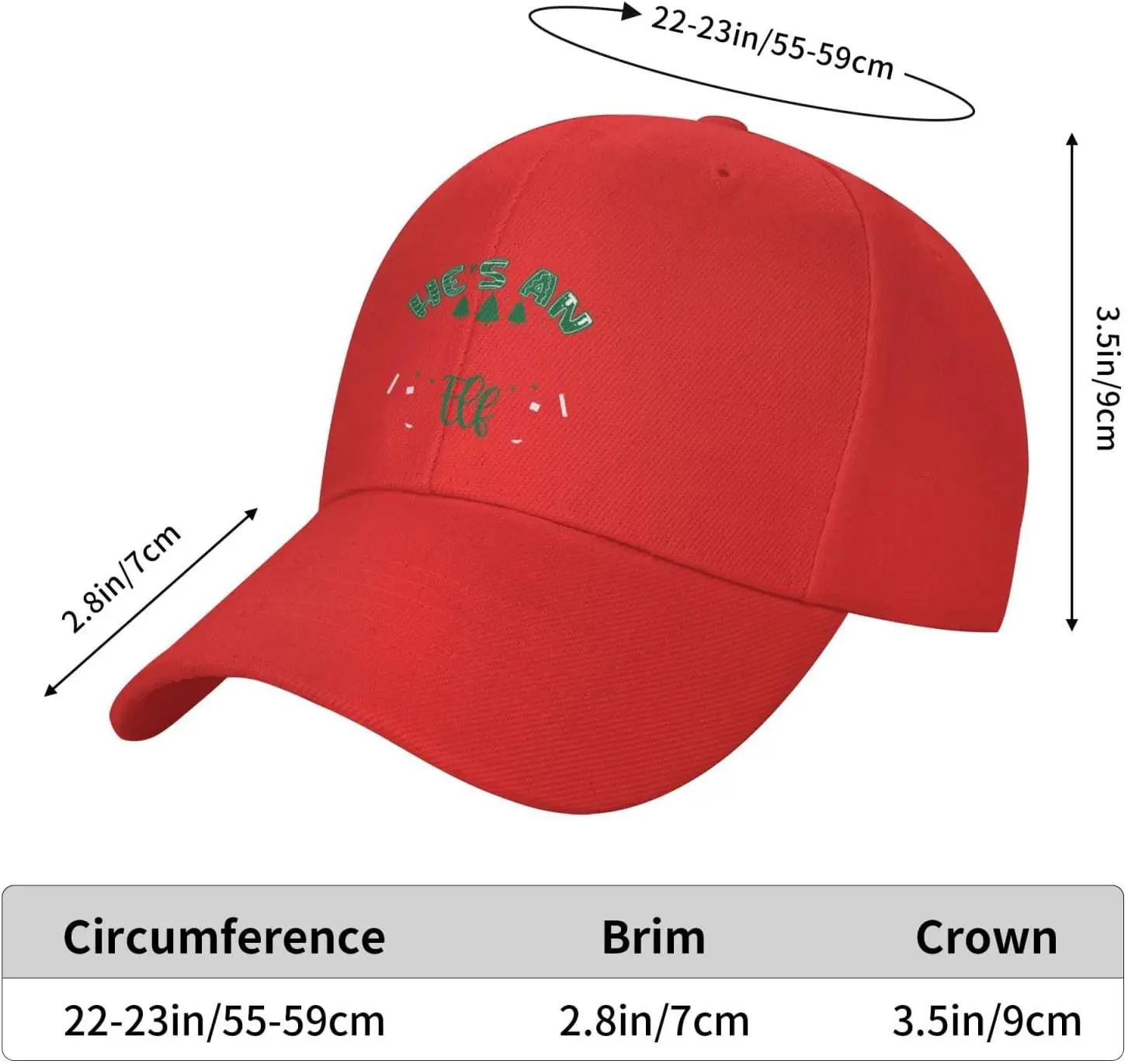 He's an Angry Elf Distressed Dad Hats for Men 90s Washed Cotton Adjustable Strapback Cap Hats image 4