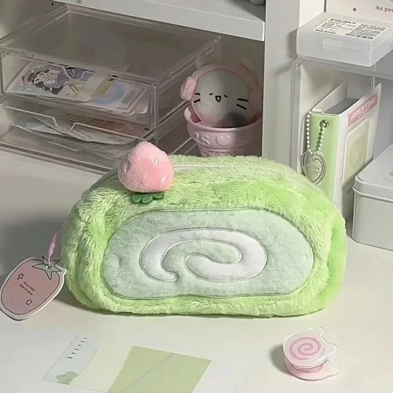 Large Capacity Cute Plush Pencil Case | Multifunctional Stationery Storage Bag