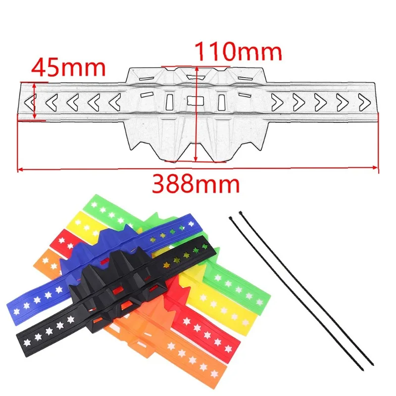 Silenciador de escape Universal para motocicleta, Protector de sistema de escape para Motocross, 6 colores, 1 piezas