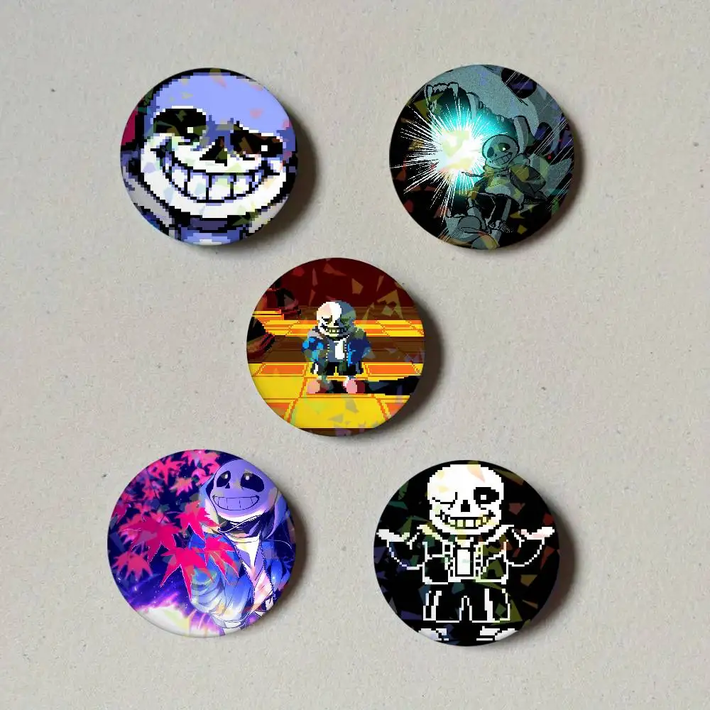 Game Undertale Sans Laser Button Pins Backpack Clothing Decor Brooch Fiction Badge Jewelry Gifts