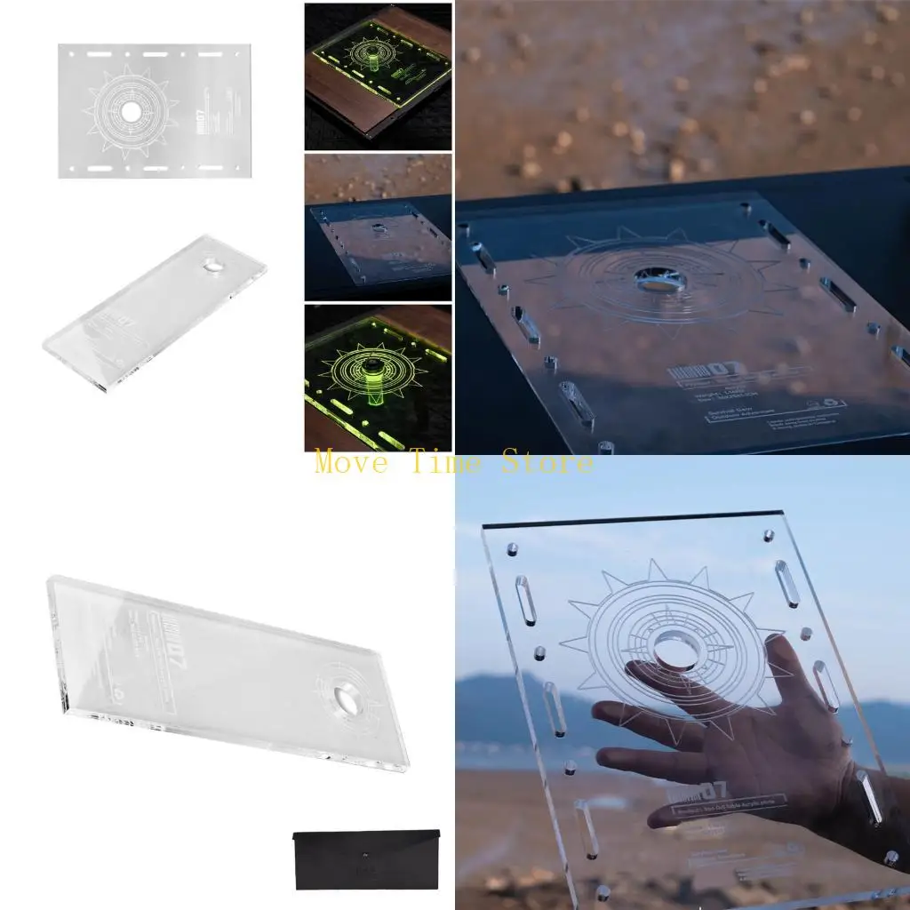 

92ME акриловый столик для кемпинга, замена портативной прозрачной настольной доски IGT, аксессуар для кемпингового стола, в