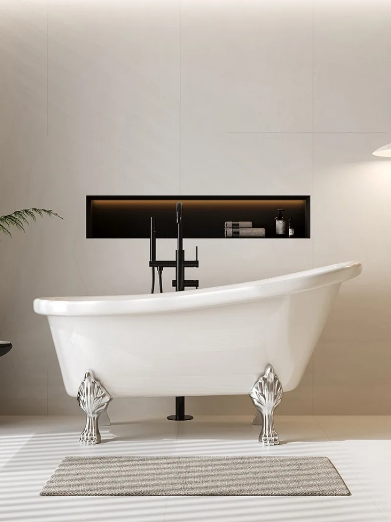 Acrylic installation-free European-style household adult installation-free concubine bathtub bathtub