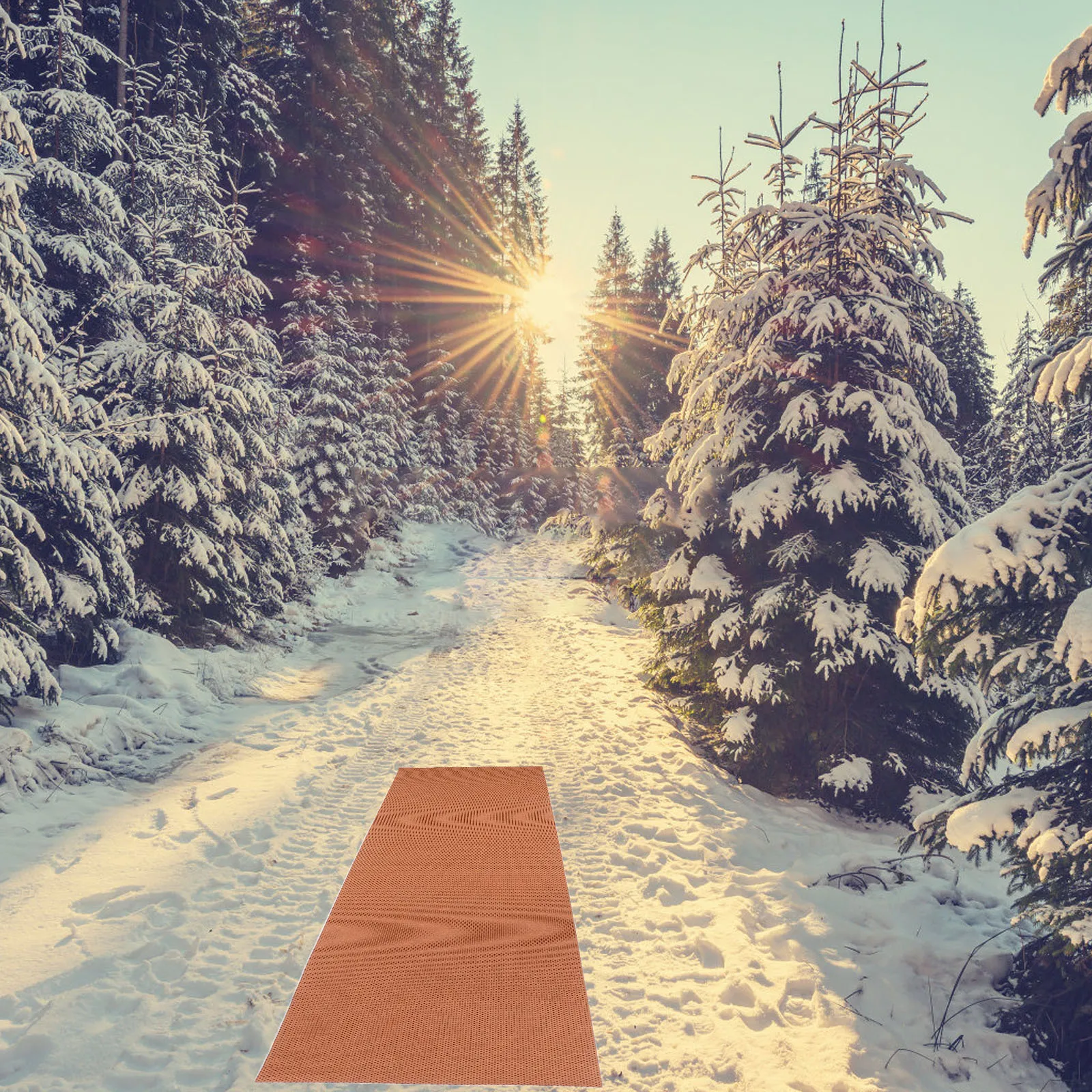 

Non-Slip Rug Pad Heavy-Duty Felt Outdoor Walkways Snow Ice Protection Mat Stairs Porch Anti Slip Snow Slider Mat