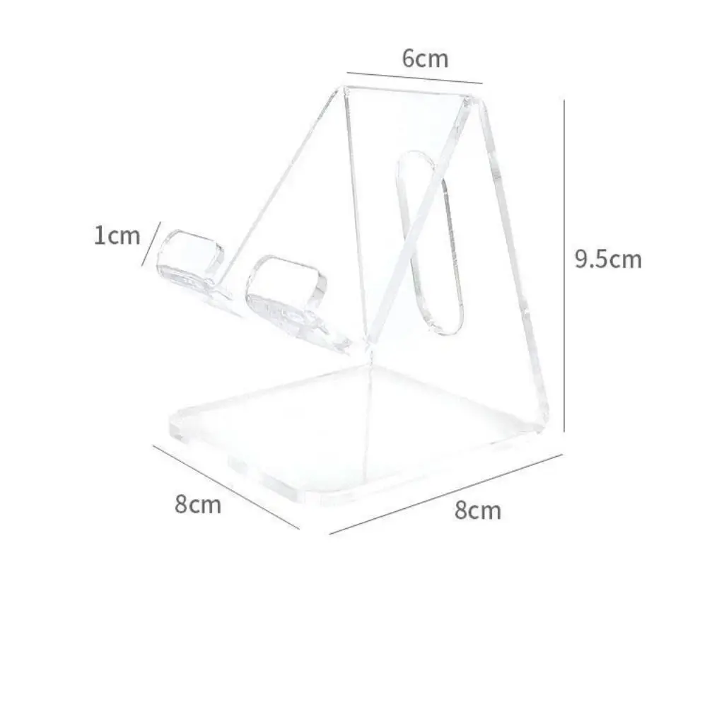 Acrylic Clear Tablet Stand Durable Adjustable Folding PC Support Holder Stand Accessories Crystal Bracket for iPad Air/iPhone