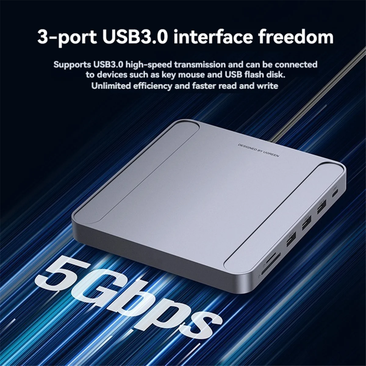 USB C Hub 7 in1 Docking station Typ C zu Gigabit Netzwerk karte 3-Port USB Kartenleser für Imac Imac Zubehör