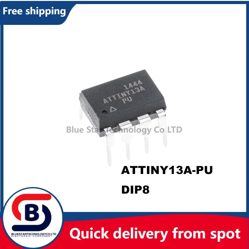 Free Shipping 10-50pcs/lots ATTINY13A-PU ATTINY13A ATTINY13 DIP8 Quick delivery from spot