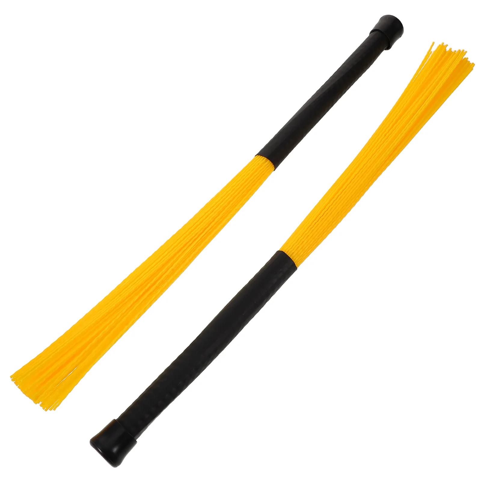 

Drum Brush Percussion Accessories Hard Wave Wire Brushes Medium Drumstick Yellow