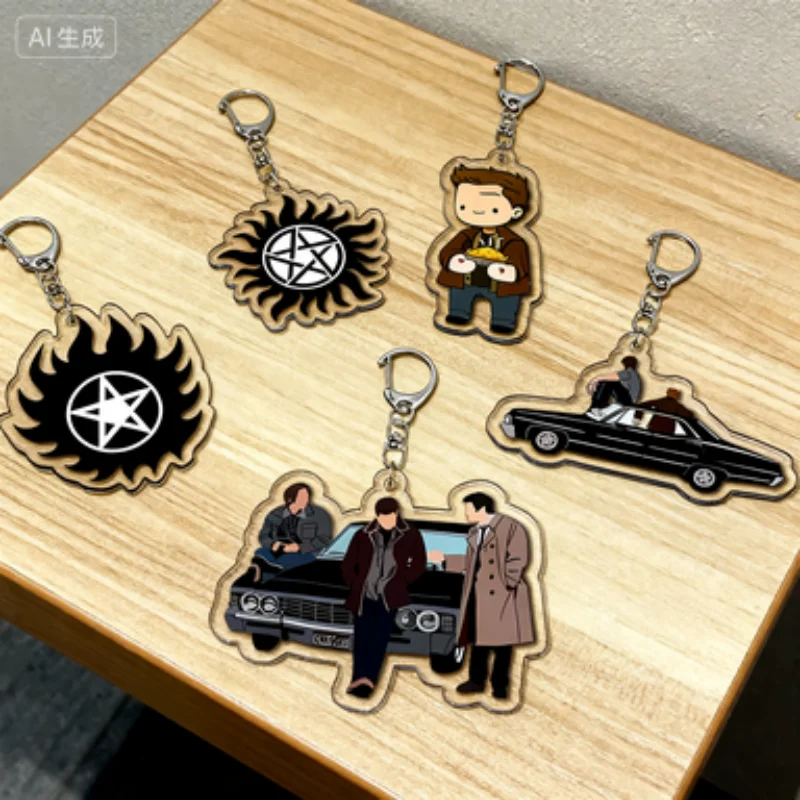 

Anime Supernatural Acrylic key ring keychain Letter pendants backpack accessories decorations collections